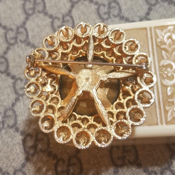 COROCRAFT 1960s Wildflower Line Brooch - Picture 4 of 8